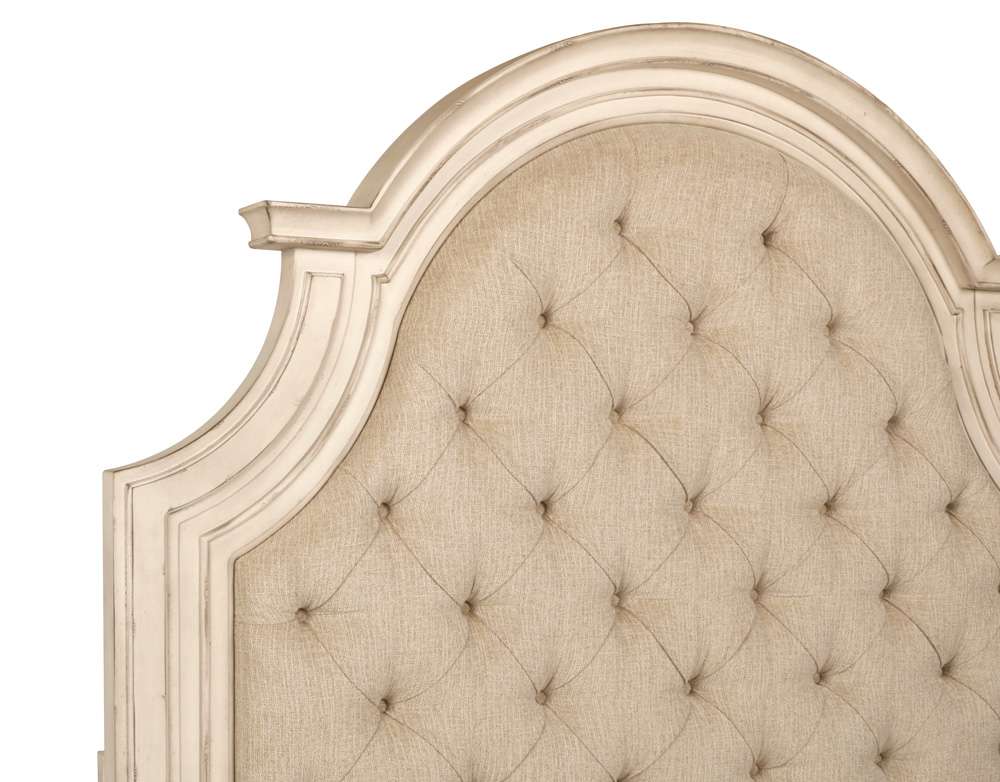 New Classic Furniture - Anastasia Wood Western King Bed, Antique White - 00-1731-200 veiw 6