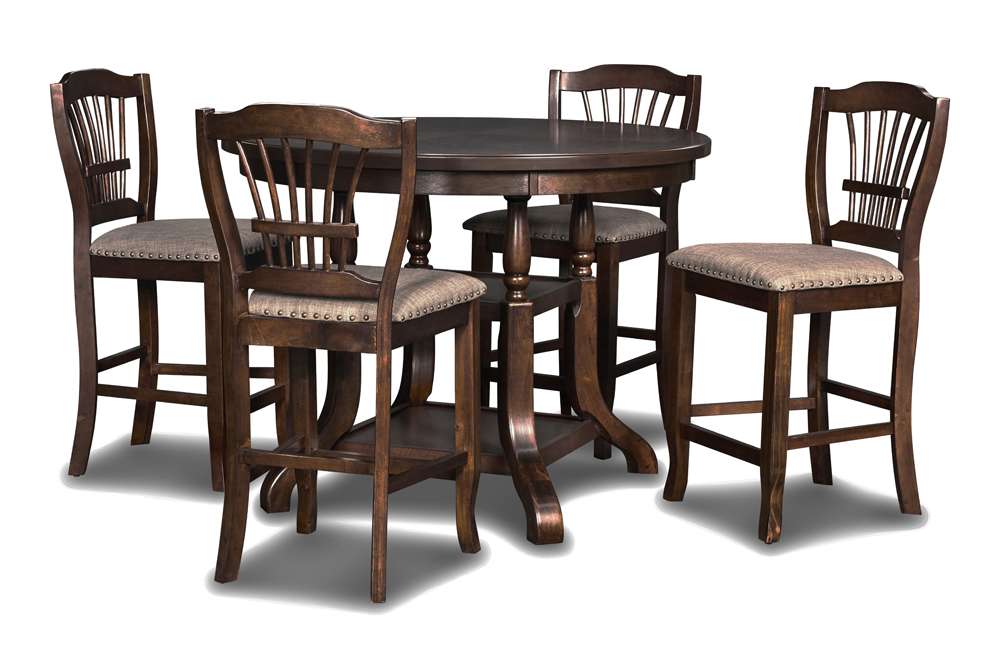 New Classic Furniture - Bixby Counter Dining Table-Espresso - D2541-12 veiw 4
