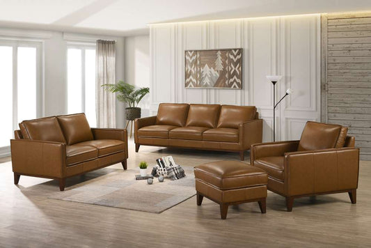 New Classic Furniture - Caspar Sofa-Caramel - L1213-30-CBW veiw 2