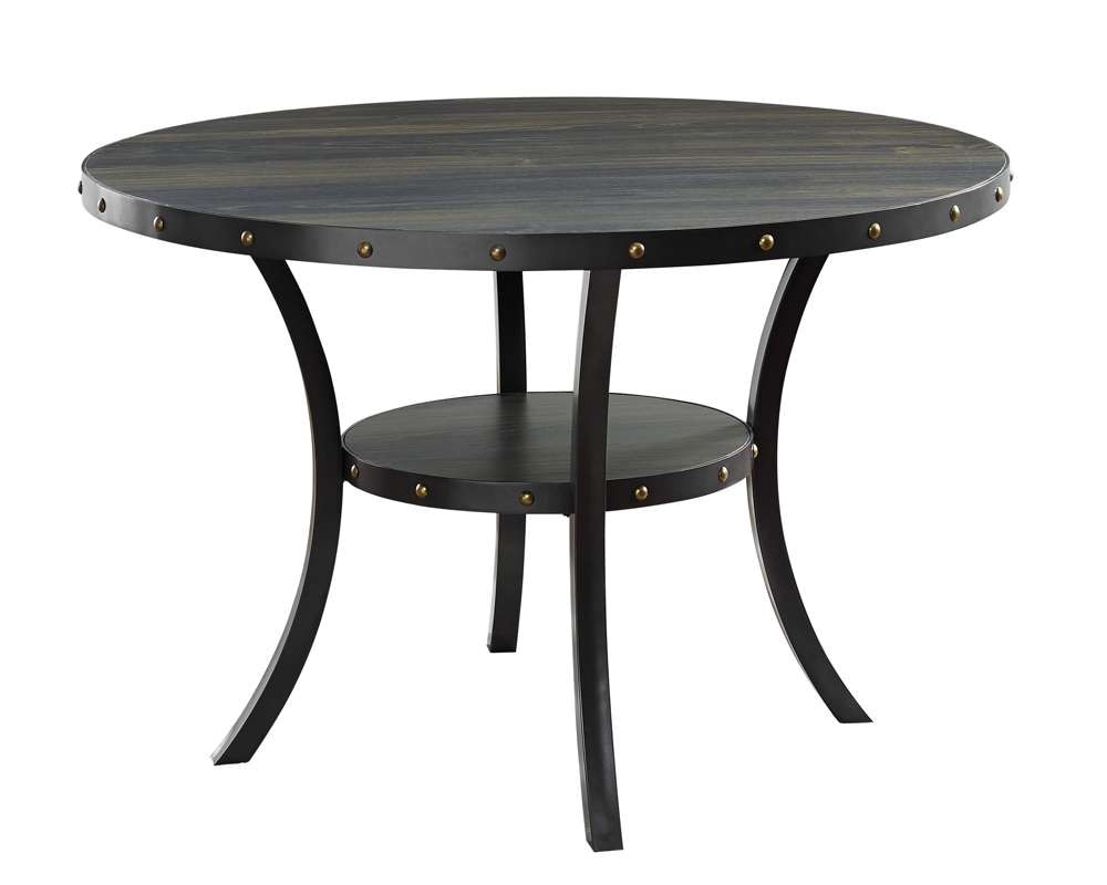 New Classic Furniture - Crispin 48in Round Dining Table-Smoke - D162-DT-SMK veiw 1