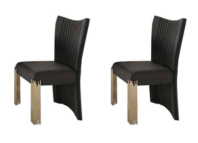 New Classic Furniture - Empire Dining Chair (Set of 2)-Black - D2034G-20 veiw 1