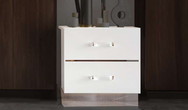 New Classic Furniture - Europa Nightstand- White - B1840-040 veiw 1