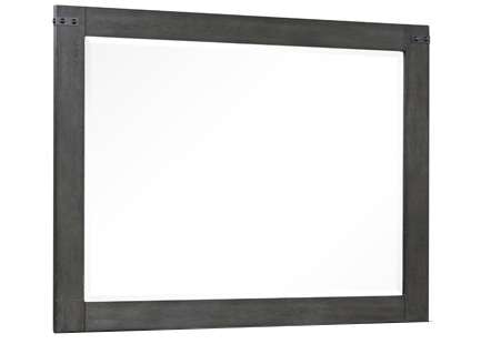 New Classic Furniture - Galleon Wood Beveled Glass Mirror, Rustic Gray - B1111G-060 veiw 1
