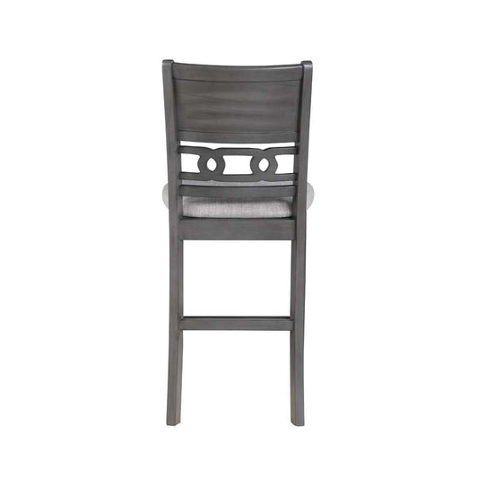 New Classic Furniture - Gia 5Pc 42in Square Counter Table & 4 Chairs-Gray - D1701-542-GRY view 2