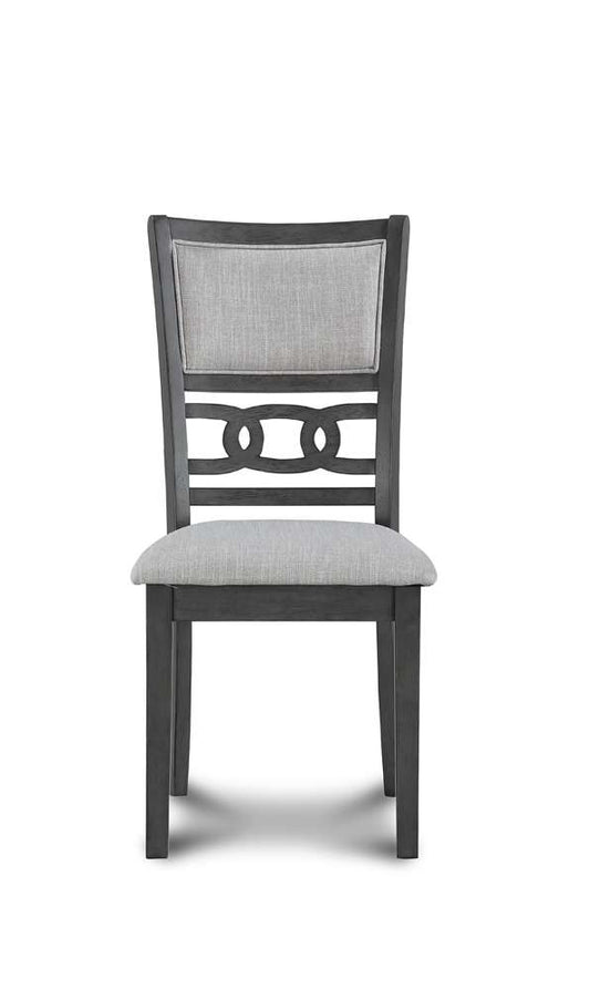 New Classic Furniture - Gia Round Dining 5 Pc Set - Gray - D1701-50S-GRY view 2
