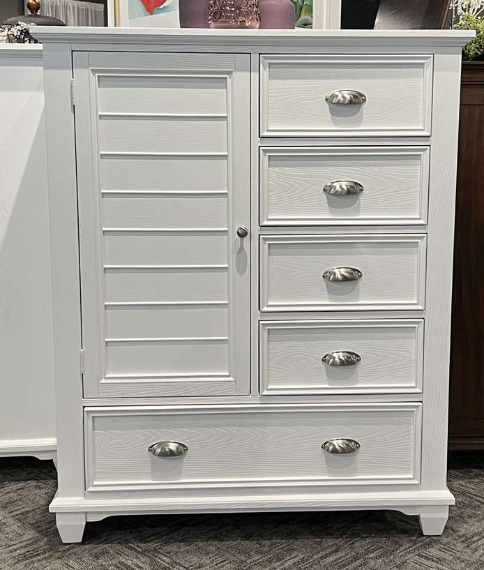 New Classic Furniture - Jamestown Door Chest- White - B2118-075 view 1