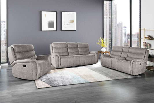 New Classic Furniture - Kamari Sofa W/Dual Recliner-Gray - U092-30-GRY veiw 2