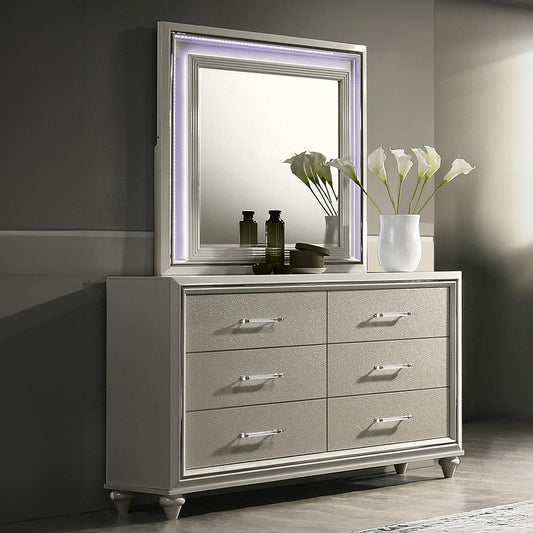 New Classic Furniture - Lumina - 6/6 King 4Pcs Set (B/Dr/Mr/Ch) - 00-2210-14C veiw 2