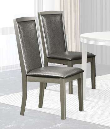 New Classic Furniture - Lumina Dining Chair (Set of 2)-Silver - D2210-20 veiw 1
