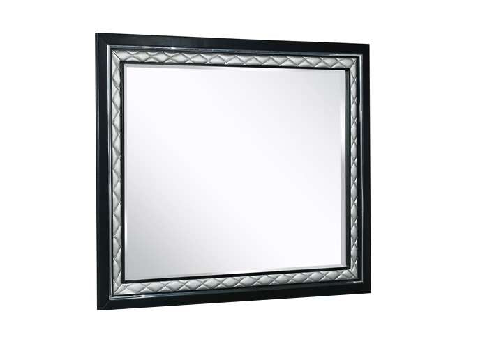 New Classic Furniture - Luxor Mirror-Black/Silver - B2025-060 veiw 1