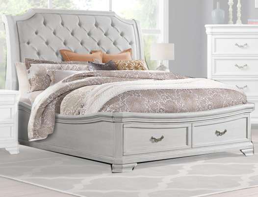 New Classic Furniture - Lyndhurst White - 6/6 Ek Bed - 00-493W-100 veiw 1