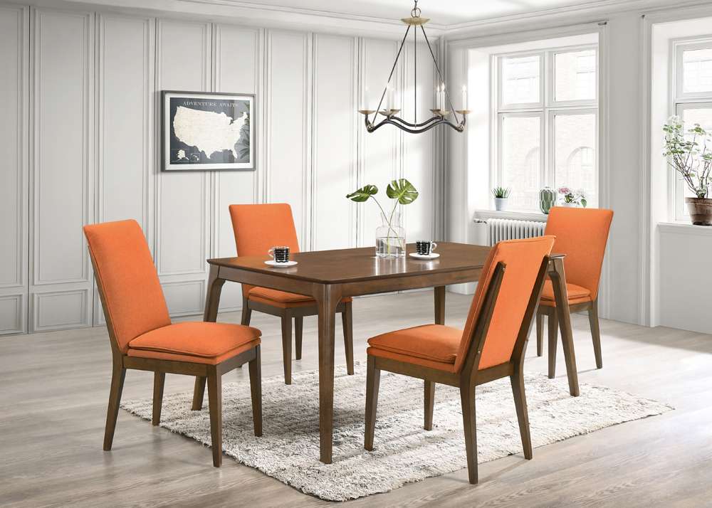 New Classic Furniture - Maggie Dining Table-Walnut - D7185B-10 veiw 11