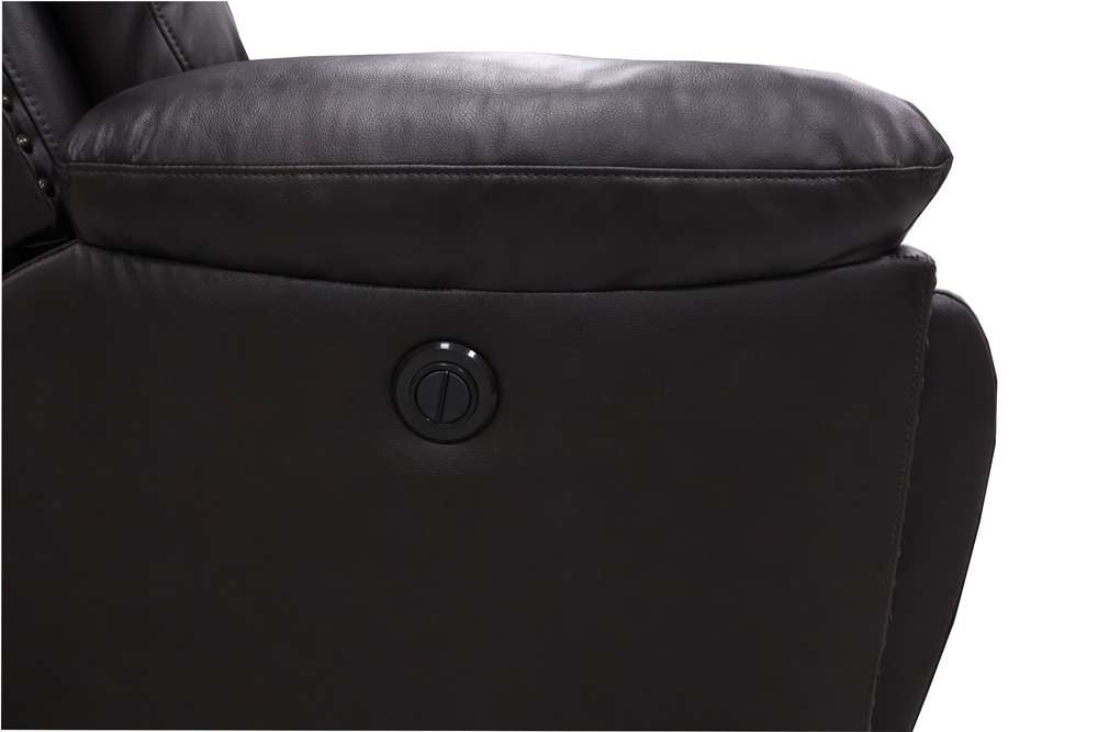 New Classic Furniture - Nikko Glider Recliner W/Pwr Fr-Brown - U7005-13P1-BRN veiw 3