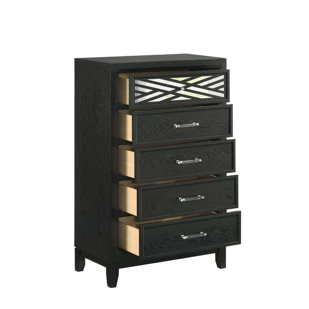 New Classic Furniture - Obsidian Chest-Black - B1655-070 veiw 6