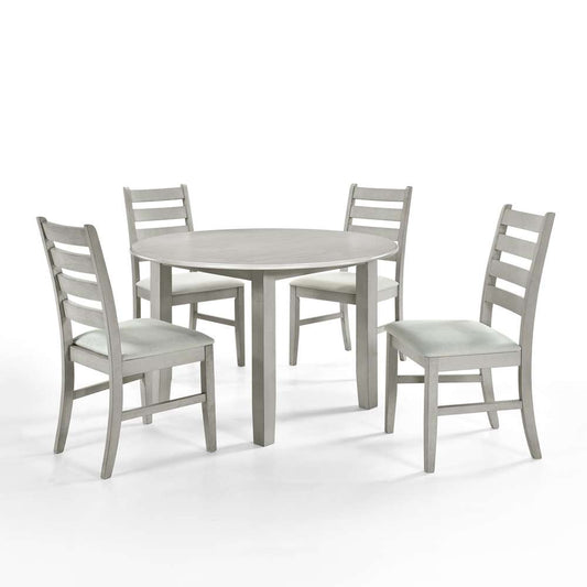 New Classic Furniture - Pascal 47in Round Dining Table-Driftwood - D1652-11 view 2