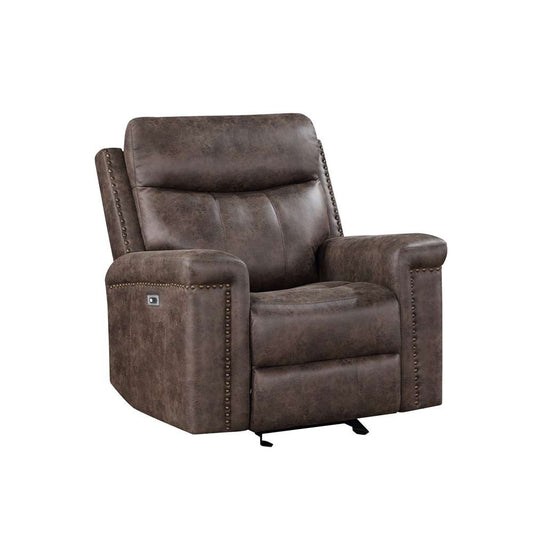 New Classic Furniture - Quade Glider Recliner W/Pwr Fr-Mocha - U1798-13P1-MCH veiw 2
