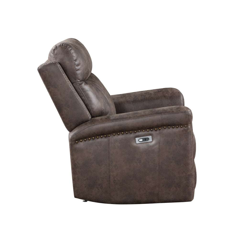 New Classic Furniture - Quade Glider Recliner W/Pwr Fr-Mocha - U1798-13P1-MCH veiw 4