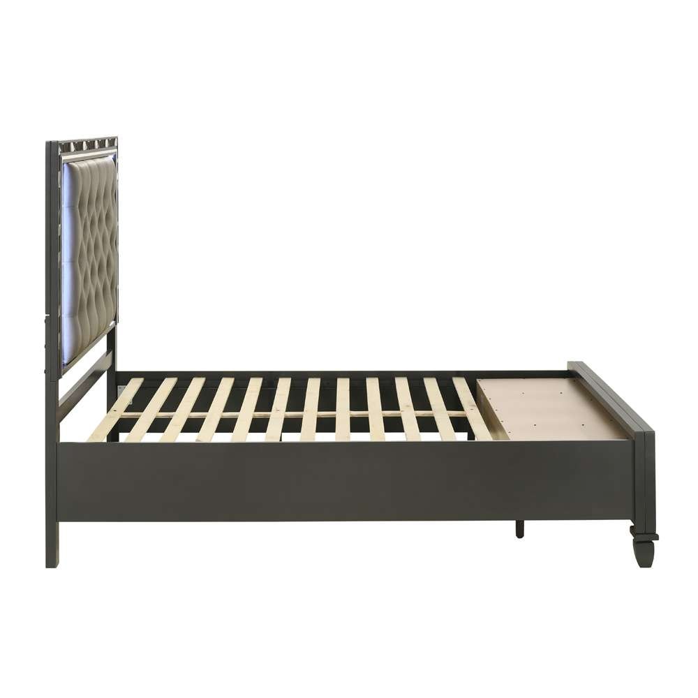New Classic Furniture - Radiance Black W / Storage - 5/0 Queen Bed - 00-976K-S300 veiw 6