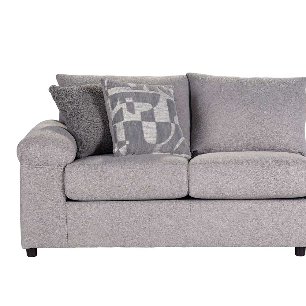 New Classic Furniture - Remi Laf Loveseat and Raf Chaise With Accent Pillows-Light Gray - U1990-20L-LGY_U1990-17R-LGY veiw 6