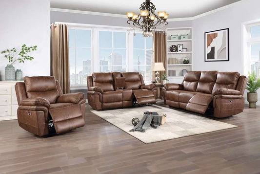 New Classic Furniture - Ryland Sofa W/Pwr Fr- Brown - U5985-30P1-BRN veiw 2