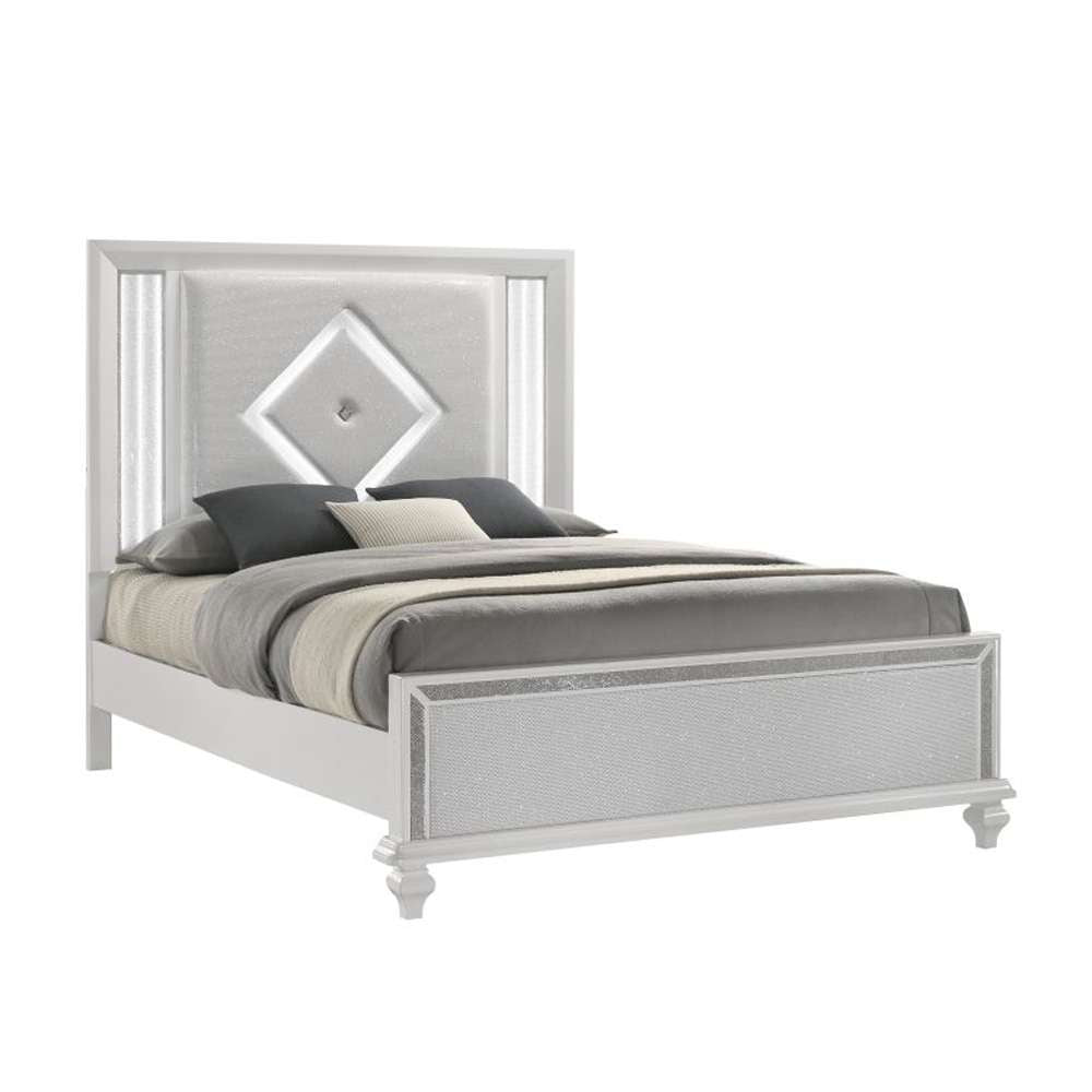 New Classic Furniture - Stardust 60in Western King Bed-White - 00-1583-200 veiw 1