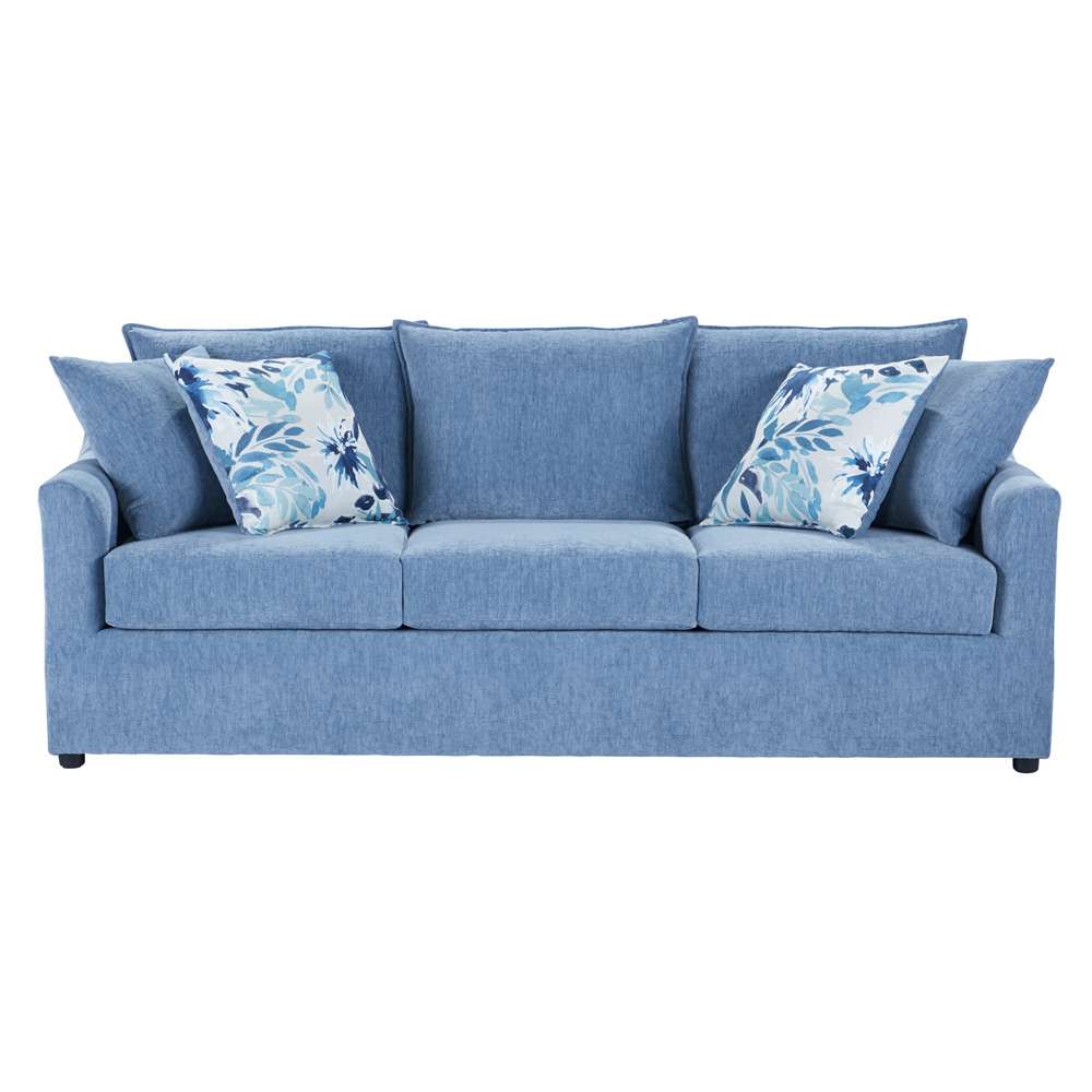 New Classic Furniture - Sylvie Sofa W/4 Accent Pillows-Slate Blue - U1270-30-BLU veiw 6