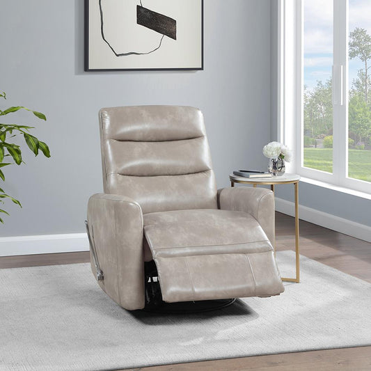 New Classic Furniture - Takami Swivel Recliner - Gray - U2518-14-GRY veiw 2