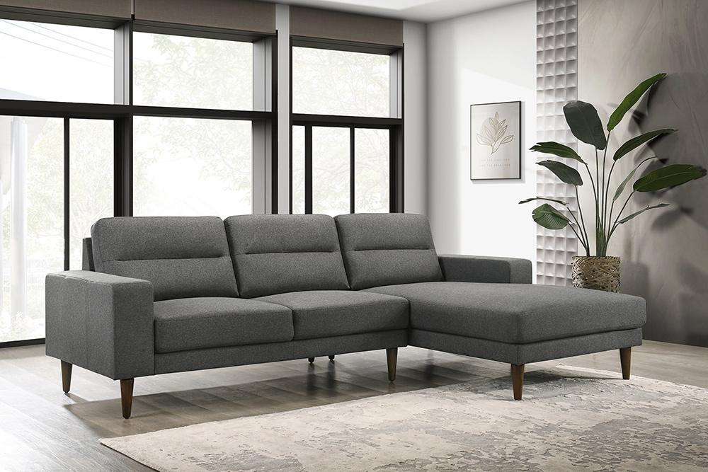 New Classic Furniture - Vale 2 Pcs Set - Chaise Sectional - Gray - 27-2590G-3NS veiw 1
