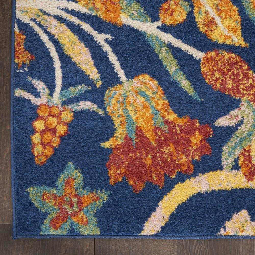 Nourison - Allur Area Rug - 4 x 6 Navy Multicolor - ALR09-99446839381 veiw 2