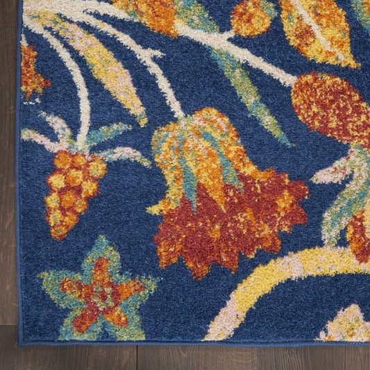 Nourison - Allur Area Rug - 53in x 73in Navy Multicolor - ALR09-99446839398 veiw 2