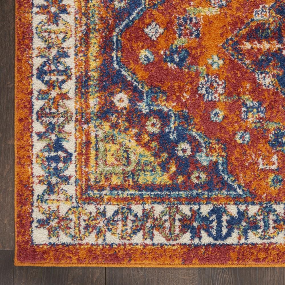 Nourison - Allur Area Rug - 53in x 73in Orange Multicolor - ALR02-99446838018_CLOSEOUT veiw 2