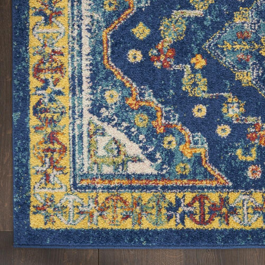 Nourison - Allur Area Rug - 4 x 6 Navy Multicolor - ALR02-99446837387_CLOSEOUT veiw 2
