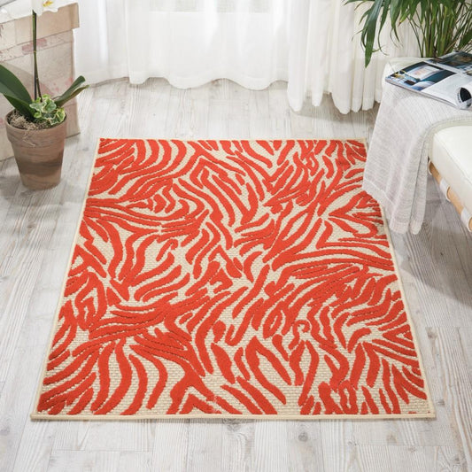 Nourison - Aloha ALH04 Red 28in x 4 Indoor-outdoor Area Rug - ALH04-99446299000_CLOSEOUT veiw 2