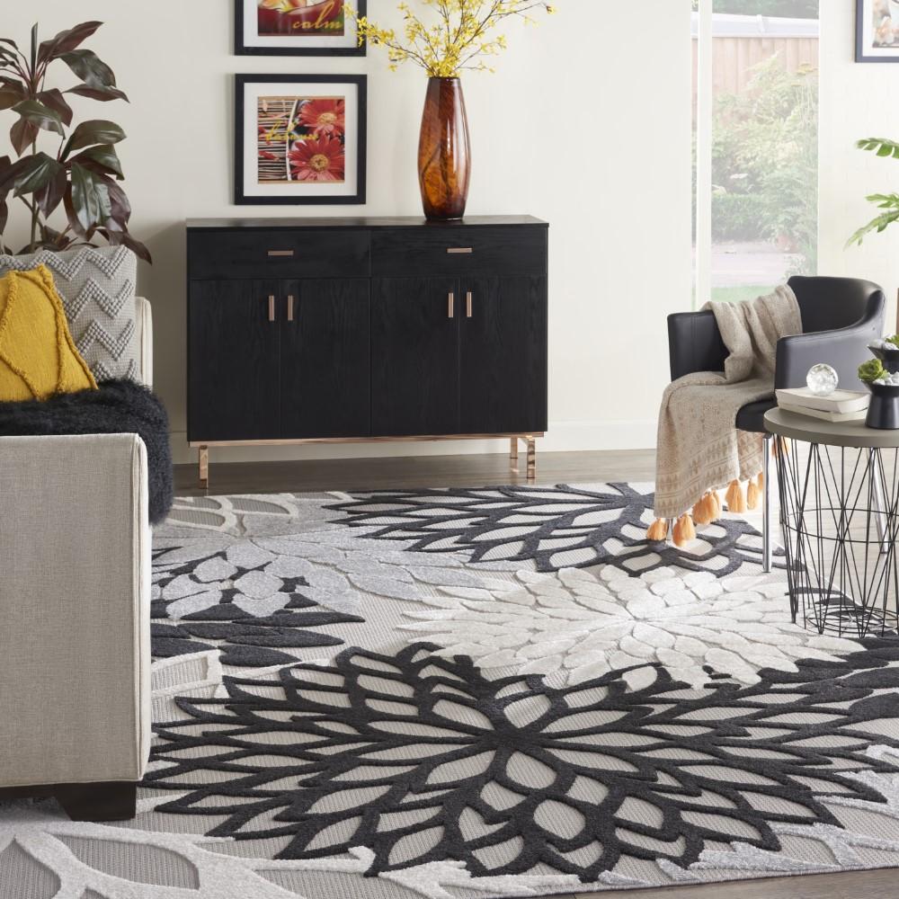Nourison - Aloha Area Rug - 12 x 15 Black White - ALH05-99446829559 veiw 2