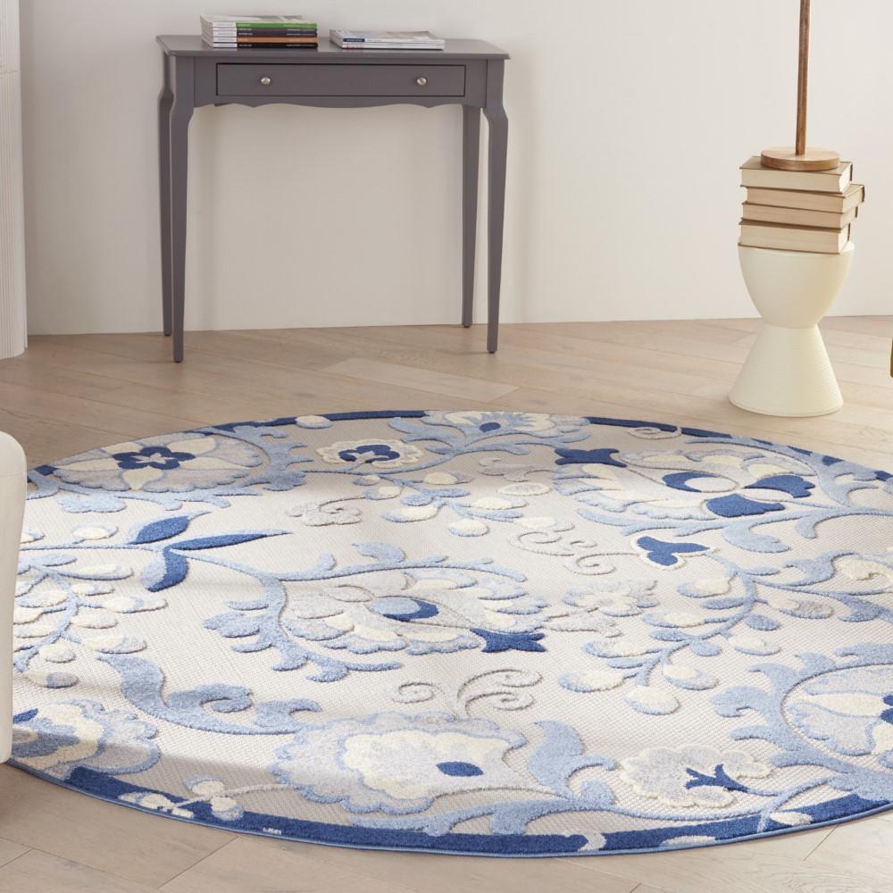 Nourison - Aloha Area Rug - Bone/Blue - ALH17-99446827326 veiw 2