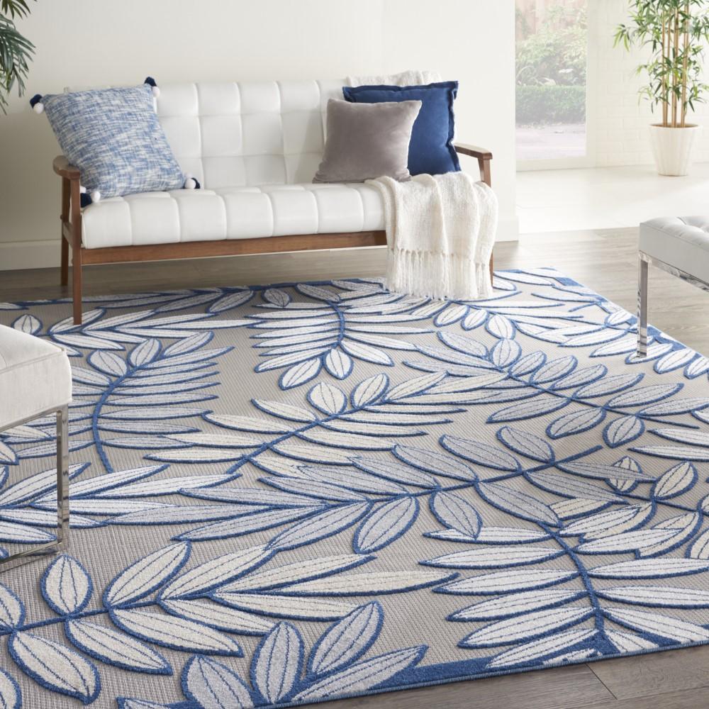 Nourison - Aloha Area Rug - 12 x 15 Ivory/Navy - ALH18-99446829672 veiw 2