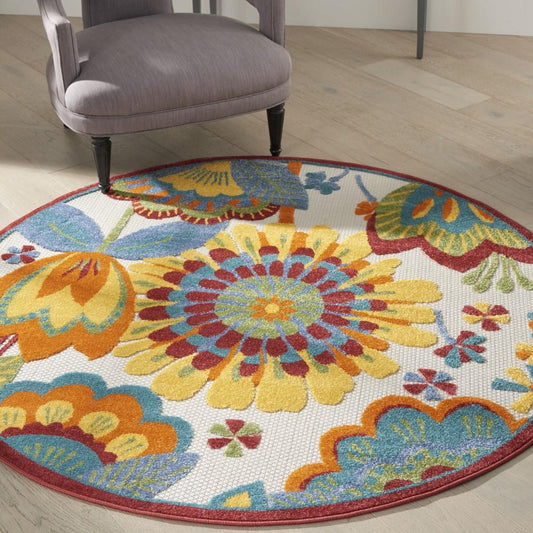 Nourison - Aloha Area Rug - 4 x round Multicolor - ALH25-99446829023 veiw 2