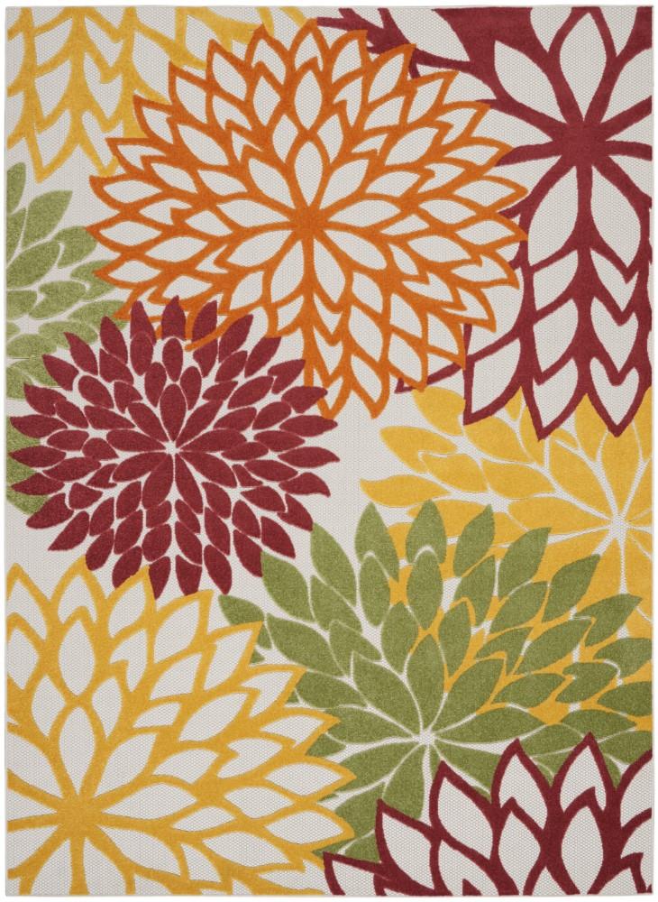 Nourison - Aloha Area Rug - 7 x 10 Red Multi Colored - ALH05-99446826961 veiw 1