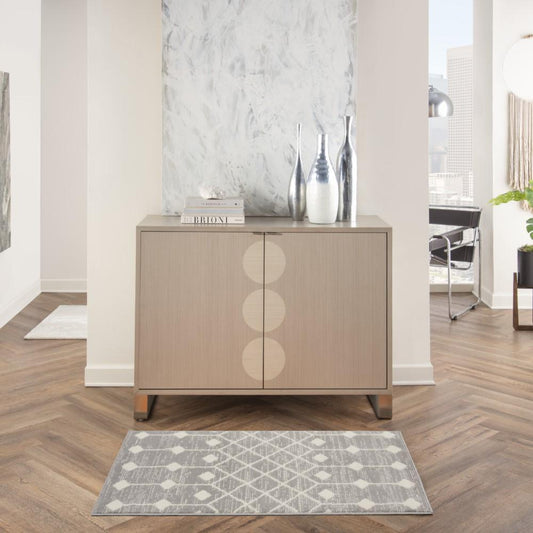 Nourison - Grafix Area Rug - Bone - GRF37-99446809551 veiw 2