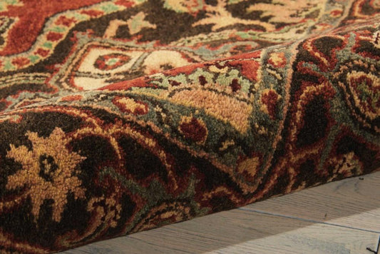 Nourison - Jaipur JA36 Red Multicolor 8 x Round Rug - JA36-99446011619_CLOSEOUT veiw 2