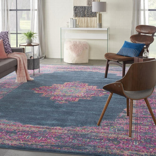 Nourison - Passion Area Rug - 10 x 14 Blue - PSN03-99446815057 veiw 2