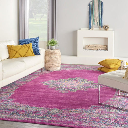 Nourison - Passion Area Rug - 10 x 14 Fuchsia - PSN03-99446815088 veiw 2