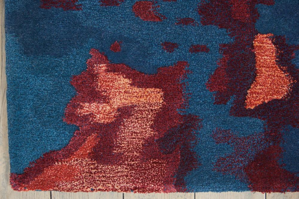 Nourison - Prismatic Area Rug - 79in x 99in Blue/Flame - PRS13-99446138798 veiw 2