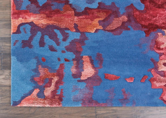 Nourison - Prismatic Area Rug - 99in x 139in Blue/Flame - PRS13-99446142771 veiw 2