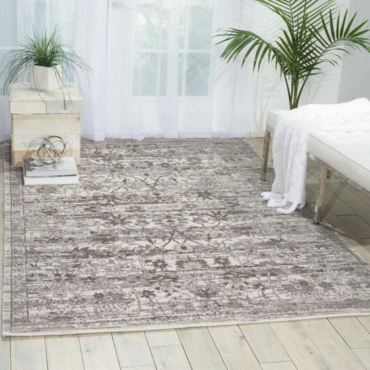 Nourison - Twilight TWI01 Grey 12x15 Oversized Rug - TWI01-99446291479_CLOSEOUT veiw 2