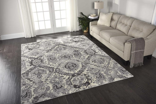 Nourison - Twilight TWI03 Ivory/Bone 12x15 Oversized Rug - TWI03-99446292308_CLOSEOUT veiw 2
