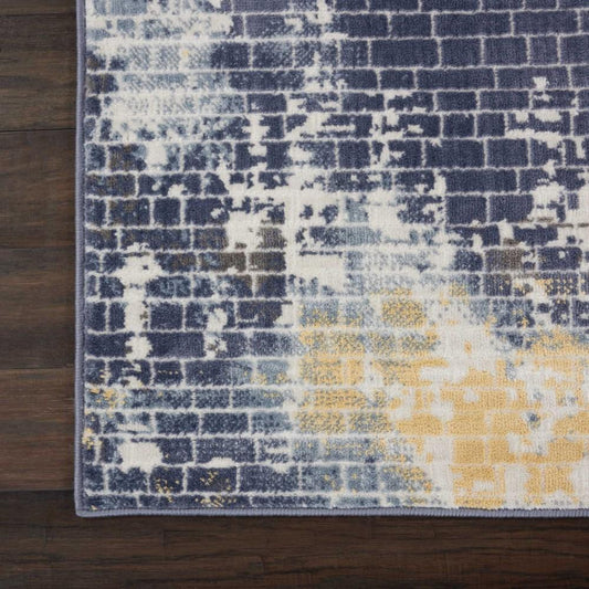Nourison - Urban Decor Area Rug - 9 x 12 Ivory/Sky - URD05-99446467157_CLOSEOUT veiw 2