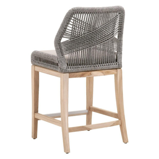 Orient Express Furniture - Loom Outdoor Counter Stool - 6808CS.PLA-R/SG/GT veiw 2