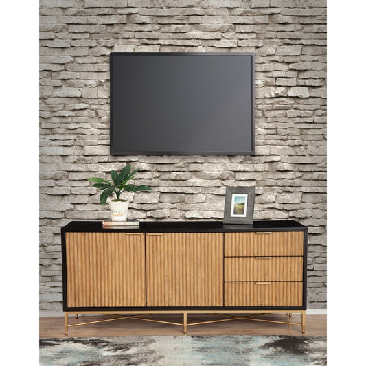 Origins by Alpine - Larsen TV Console, Black - 7400BLK-10 view 2
