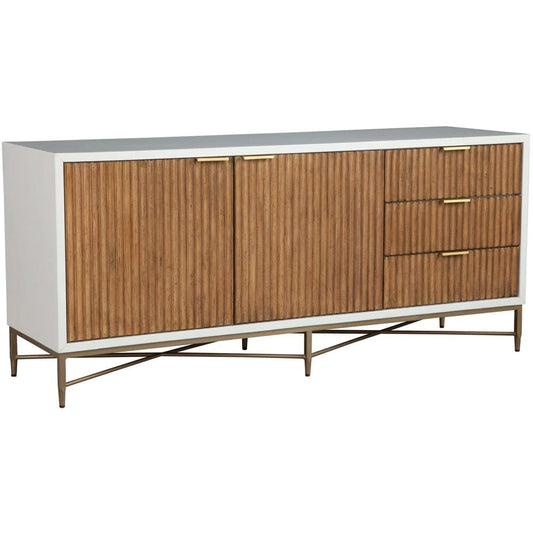 Origins by Alpine - Larsen TV Console, White - 7400-10 view 2